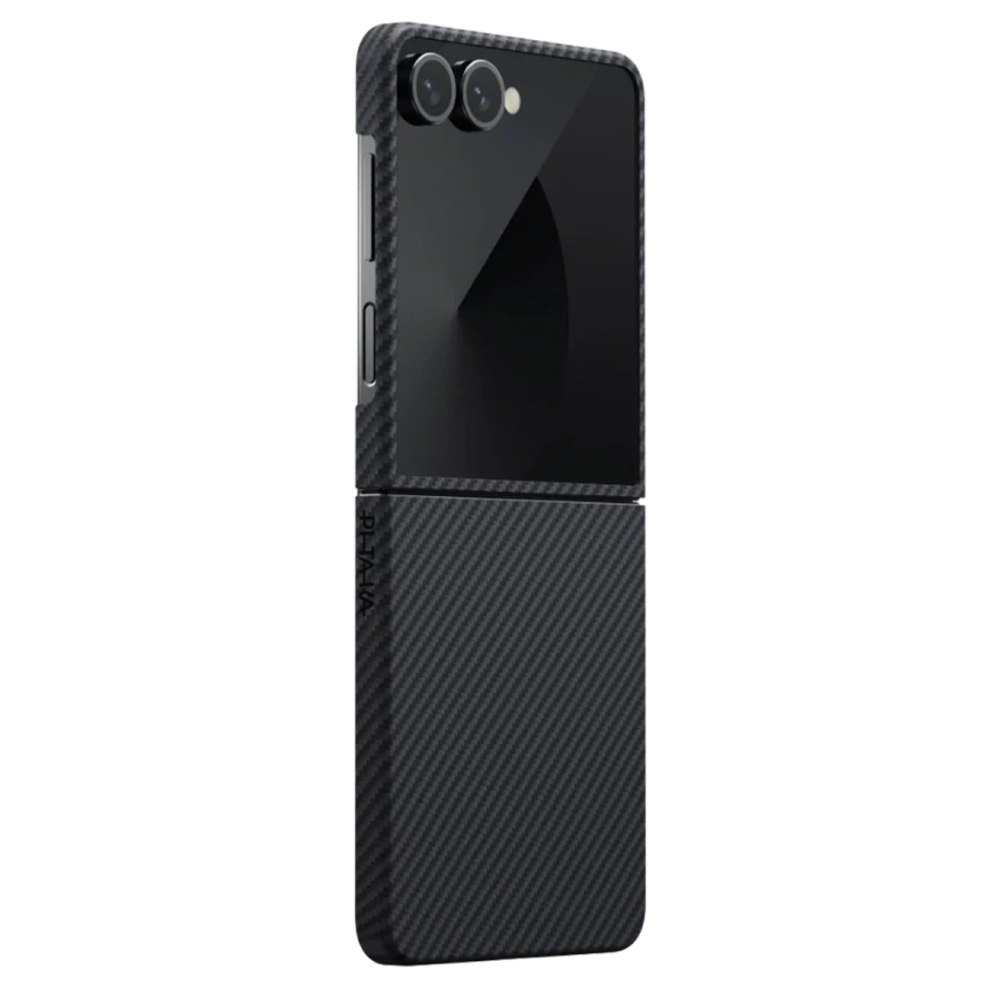 Чехол Pitaka Ultra-Slim Case for Samsung Galaxy Z Flip 7 - 600D Black/Grey [Twill] (FBFLIP7)