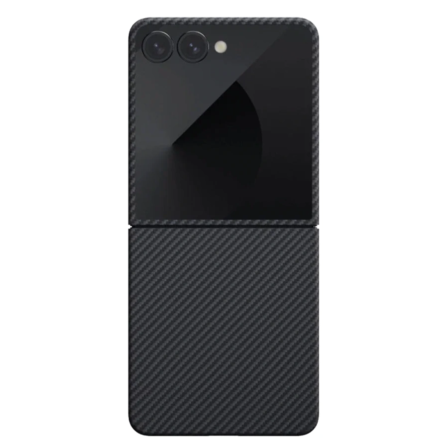 Чехол Pitaka Ultra-Slim Case for Samsung Galaxy Z Flip 7 - 600D Black/Grey [Twill] (FBFLIP7)