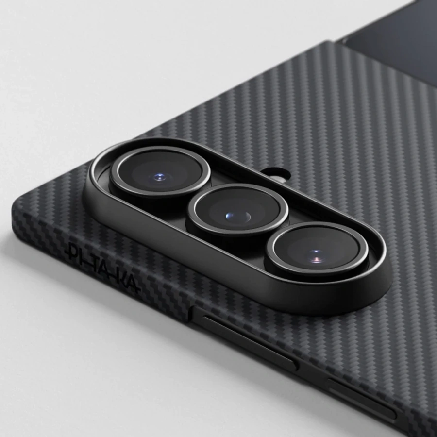 Чехол Pitaka Ultra-Slim Case for Samsung Galaxy Z Fold 7 - 600D Black/Grey [Twill] (FBFOLD7)