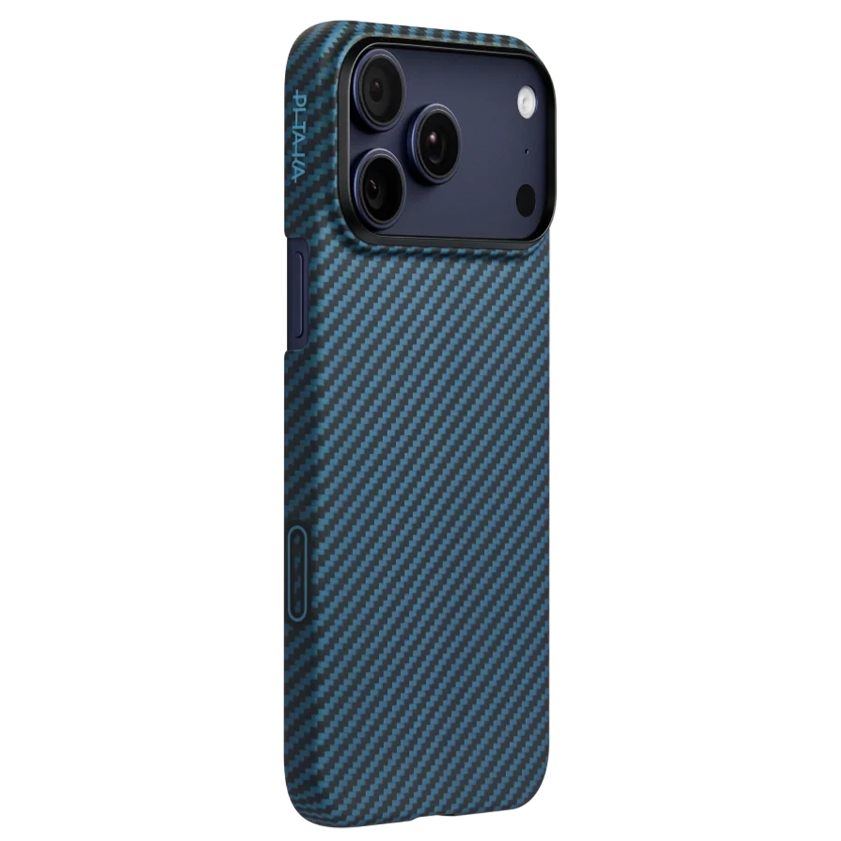 Чехол Pitaka Ultra-Slim Case with PitaTap for iPhone 17 Pro - 1500D Black/Blue [Twill] (KI1706BP)