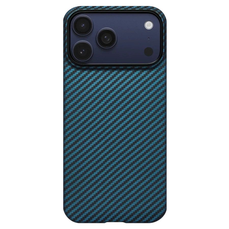 Чохол Pitaka Ultra-Slim Case with PitaTap for iPhone 17 Pro - 1500D Black/Blue [Twill] (KI1706BP)