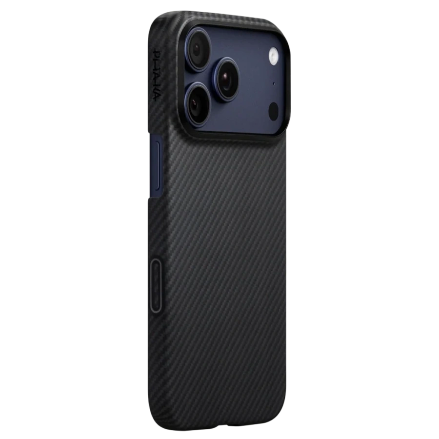 Чохол Pitaka Ultra-Slim Case with PitaTap for iPhone 17 Pro Max - 600D Black/Grey [Twill] (KI1701BPM)