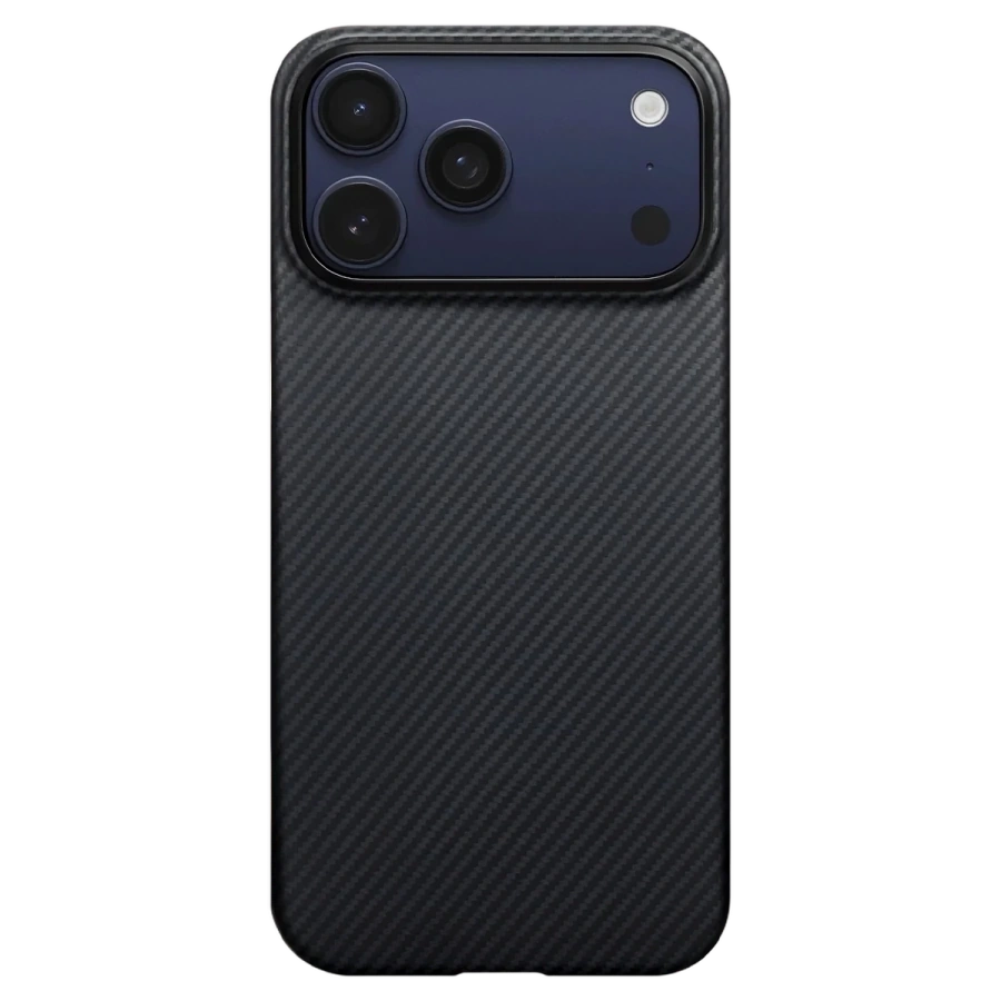 Чохол Pitaka Ultra-Slim Case with PitaTap for iPhone 17 Pro Max - 600D Black/Grey [Twill] (KI1701BPM)