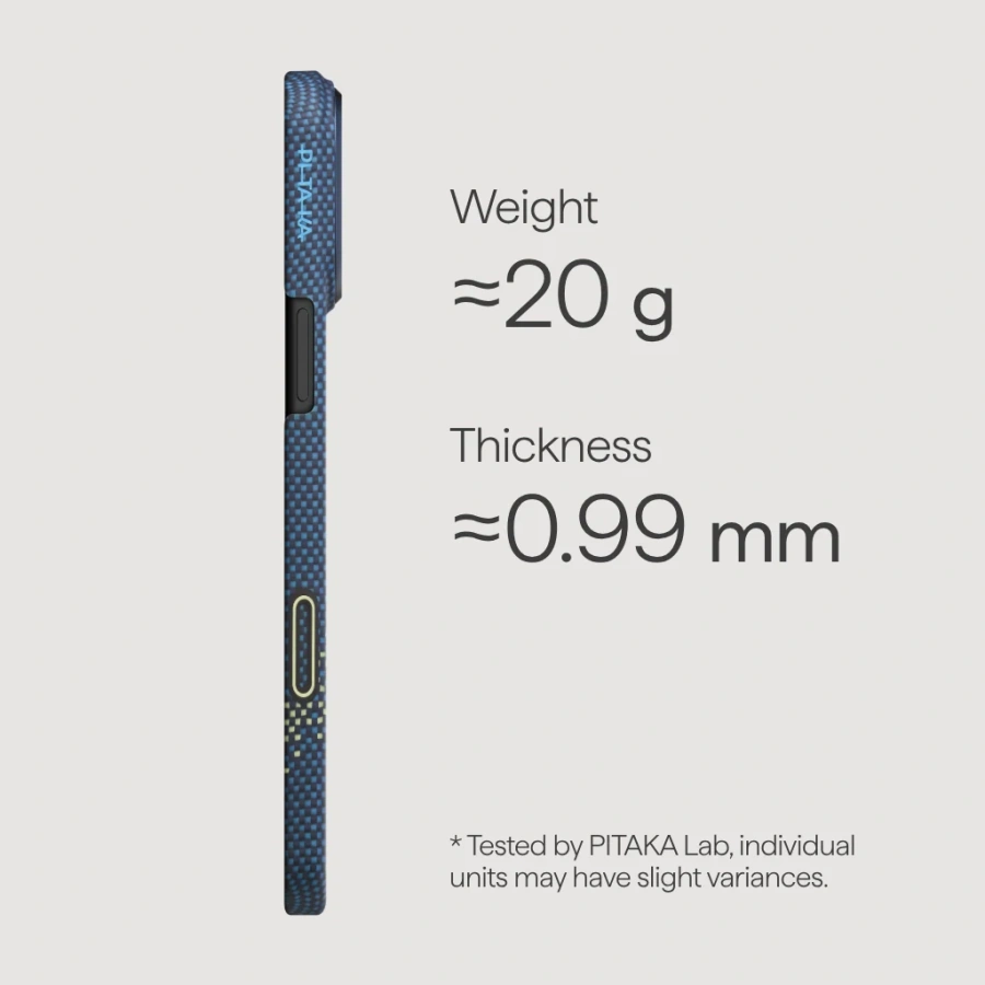 Чехол Pitaka Ultra-Slim Case with PitaTap for iPhone 17 Pro - Milky Way Galaxy (KI1705MP)