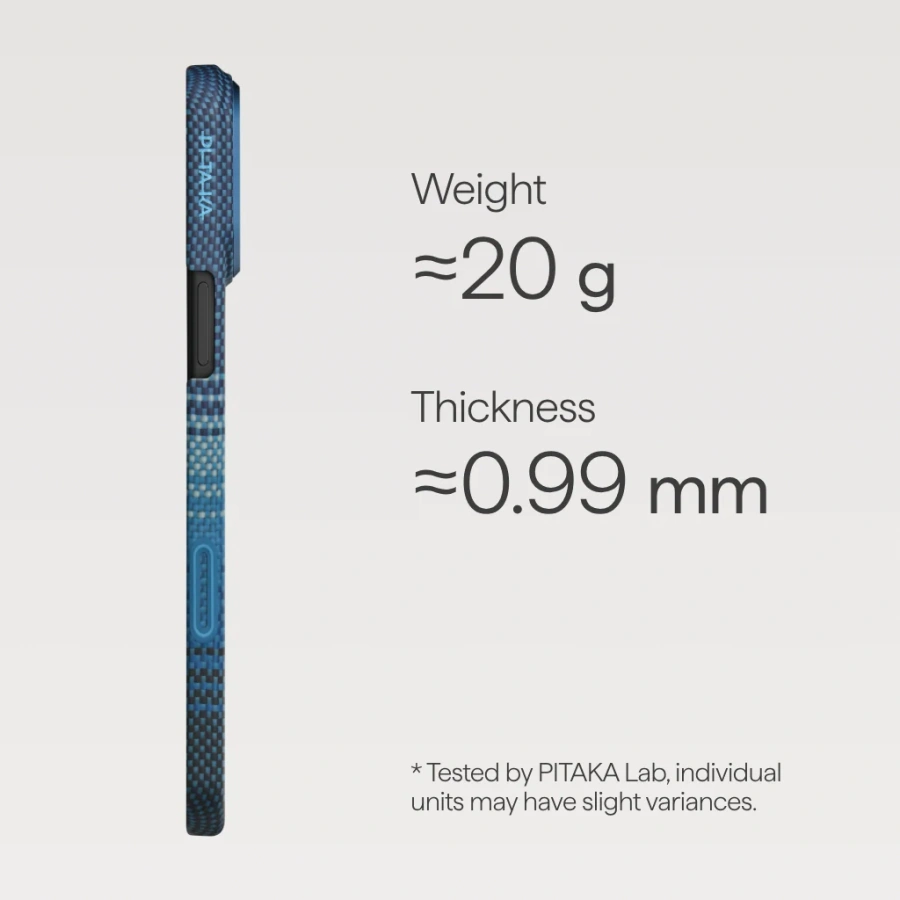 Чохол Pitaka Ultra-Slim Case with PitaTap for iPhone 17 Pro - Moonrise (KI1703MP)