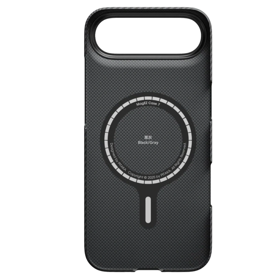 Чохол Pitaka Ultra-Slim Case with PitaTap for iPhone Air - 600D Black/Grey [Twill] (KI1701BA)