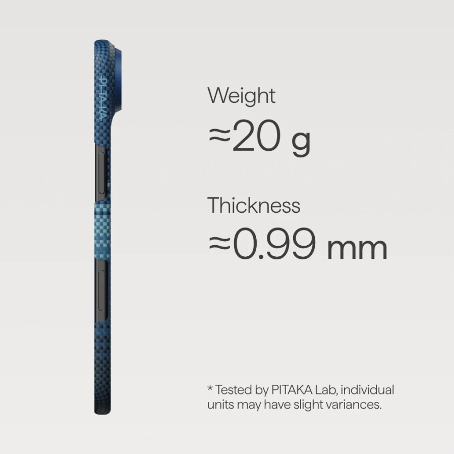 Чохол Pitaka Ultra-Slim Case with PitaTap for iPhone Air - Moonrise (KI1703M)