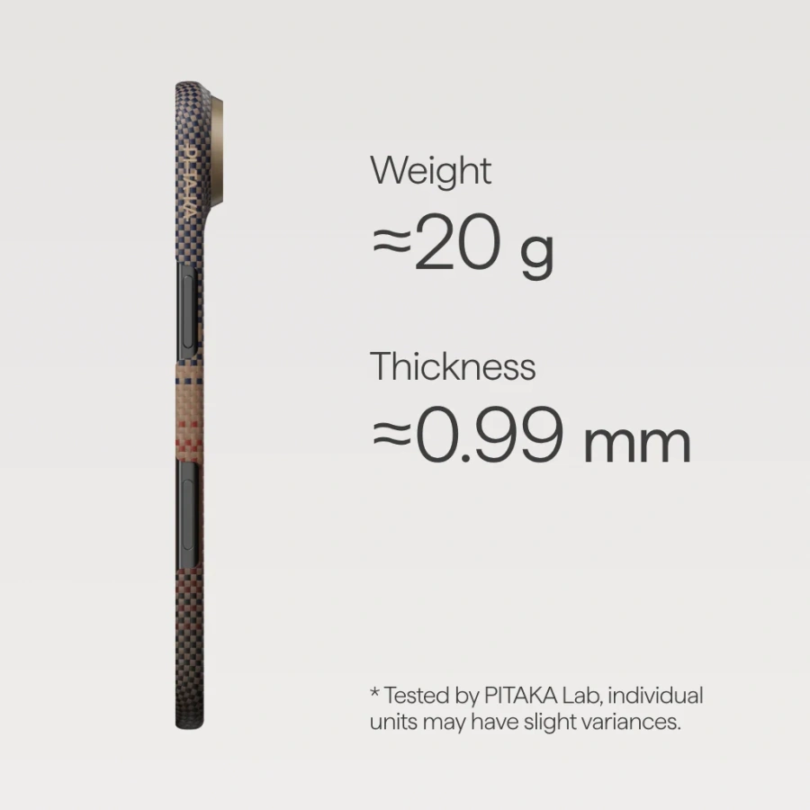 Чехол Pitaka Ultra-Slim Case with PitaTap for iPhone Air - Sunset (KI1702SA)