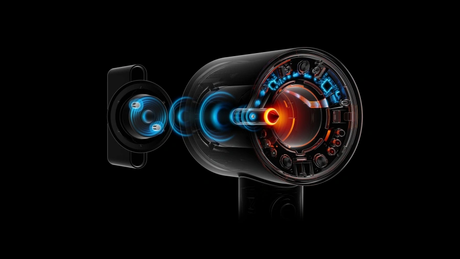 Фен для волосся Dyson Supersonic HD16 Nural Hair Dryer Curly+Coily - Amber Silk (143709-01)