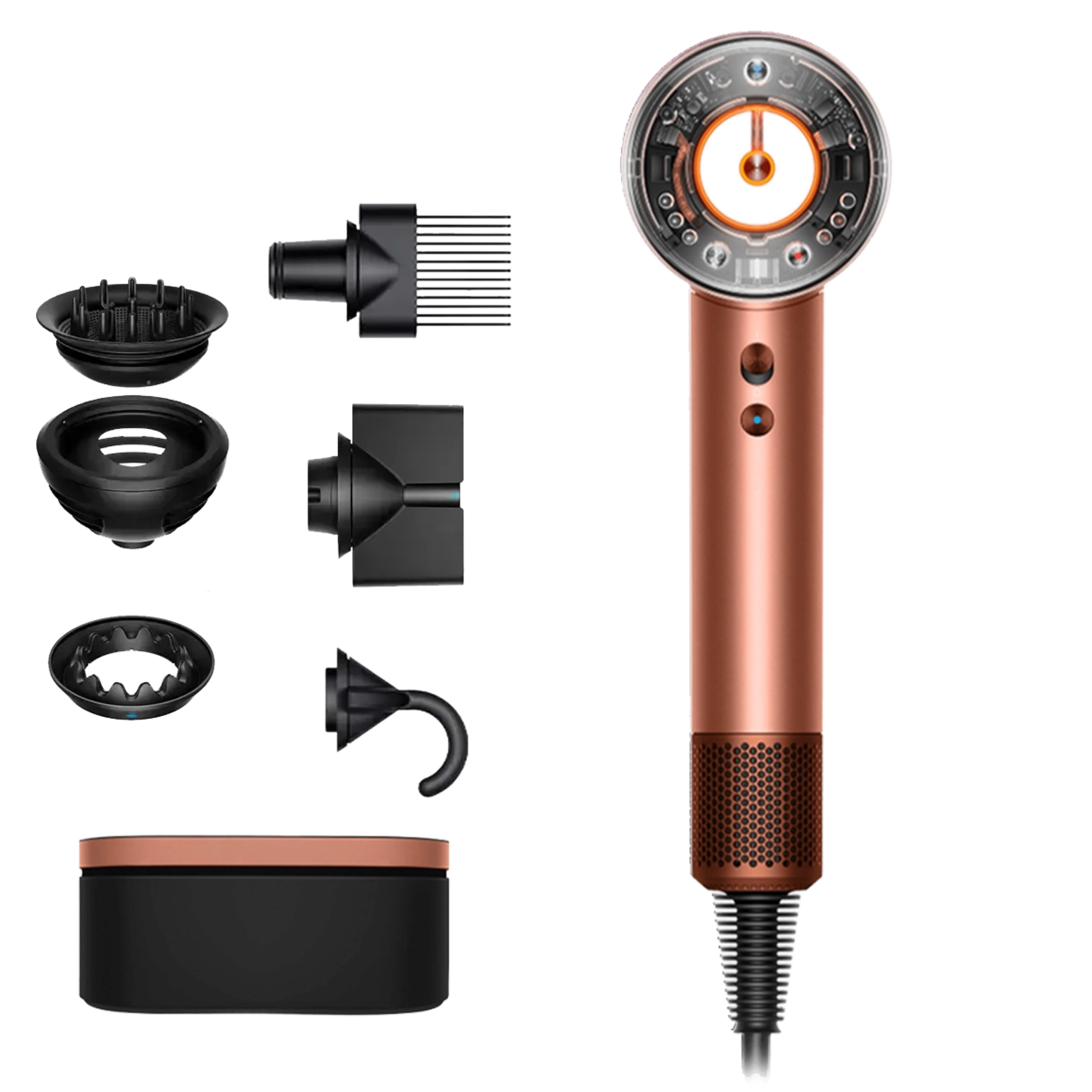 Фен для волос Dyson Supersonic HD16 Nural Hair Dryer Curly+Coily - Amber Silk (143709-01)