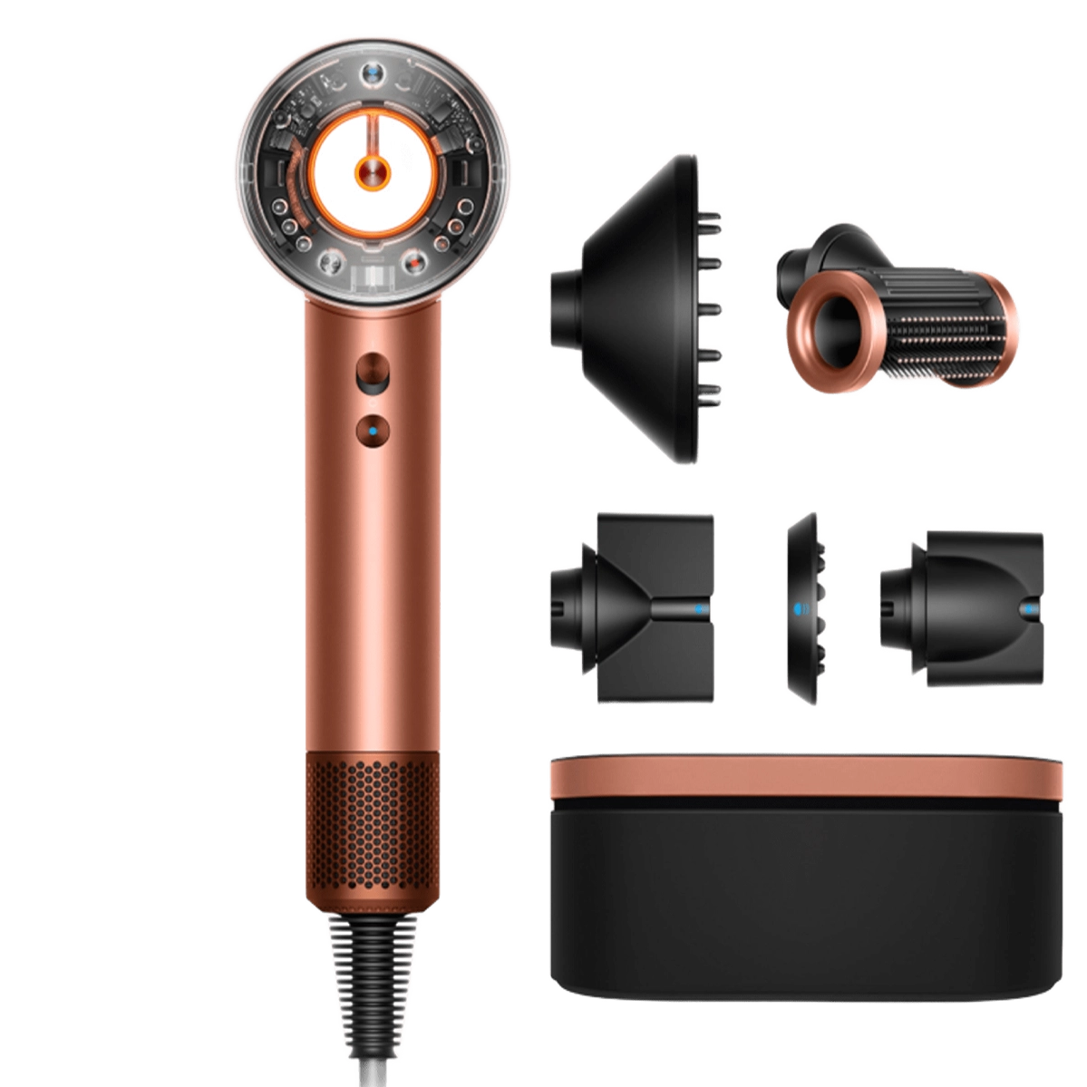 Фен для волос Dyson Supersonic HD16 Nural Hair Dryer Straight+Wavy - Amber Silk (143644-01)