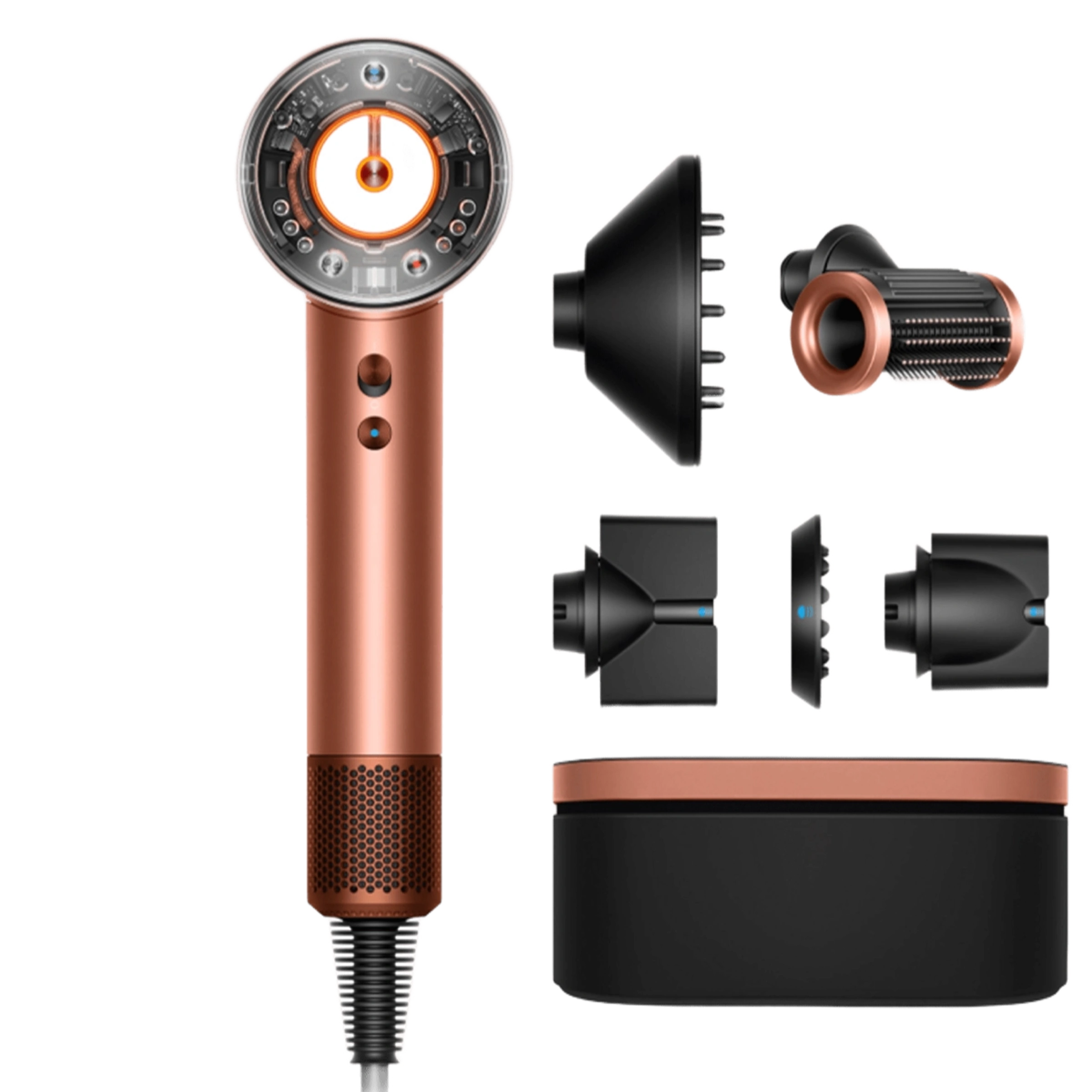 Фен для волос Dyson Supersonic HD16 Nural Hair Dryer Straight+Wavy - Amber Silk (143644-01)