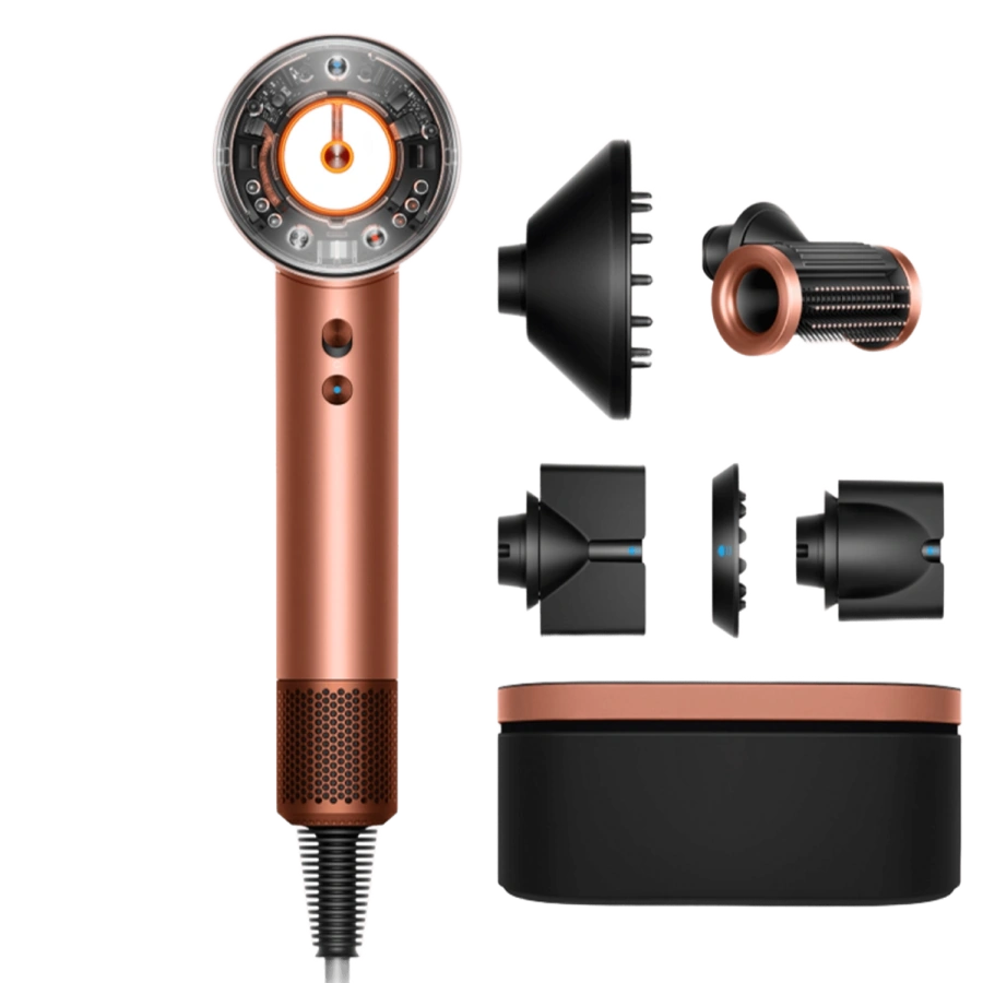 Фен для волосся Dyson Supersonic HD16 Nural Hair Dryer Straight+Wavy - Amber Silk (143644-01)