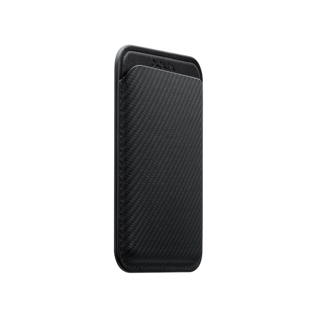 Гаманець для карток Pitaka Magnetic Woven Wallet with MagSafe - Black/Grey (MWW2401)