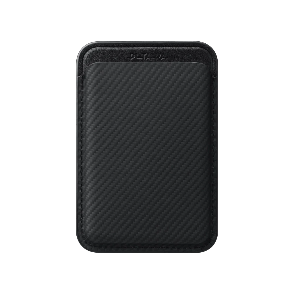 Гаманець для карток Pitaka Magnetic Woven Wallet with MagSafe - Black/Grey (MWW2401)