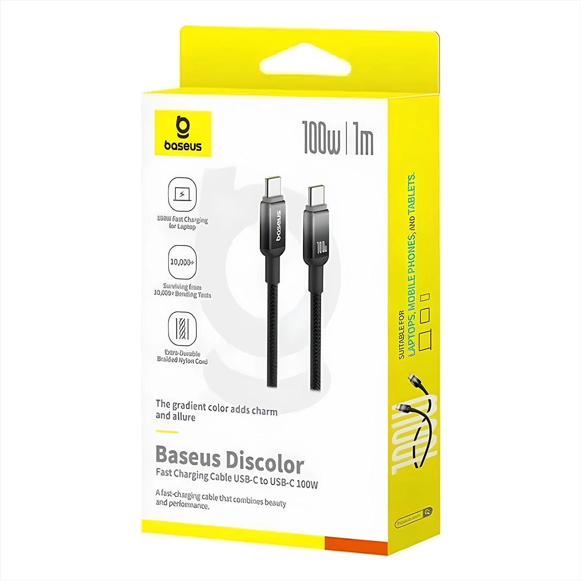 Кабель Baseus Discolor Series Fast Charging Cable USB-C to USB-C 100W 1m Cluster Black (P10374902111-00)