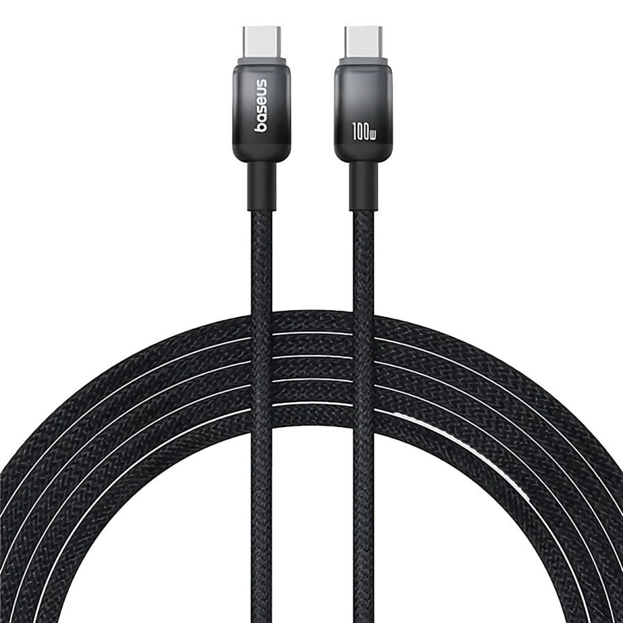 Кабель Baseus Discolor Series Fast Charging Cable USB-C to USB-C 100W 1m Cluster Black (P10374902111-00)