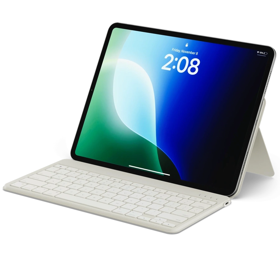 Клавіатура з підставкою Satechi OntheGo Bluetooth Keyboard with Stand - Sand (ST-KOTGW-EN)