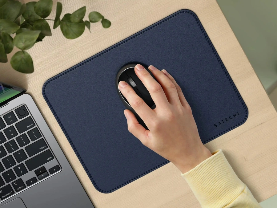 Килимок для миші Satechi Vegan Leather Premium Mouse Pad - Blue (ST-LMPB)