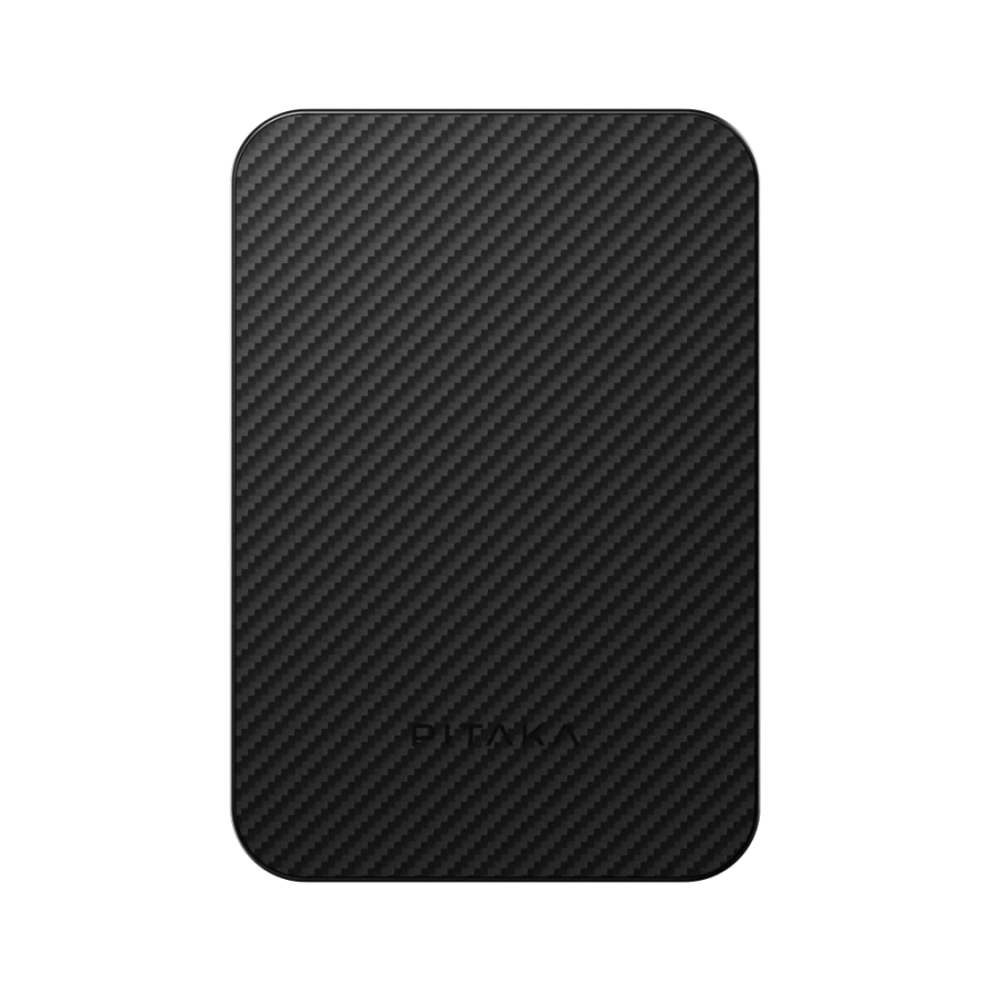 Магнітний павербанк Pitaka Aramid Fiber Magnetic Power Bank Qi2 5000mAh - Black/Grey [Twill] (PBQ2401)