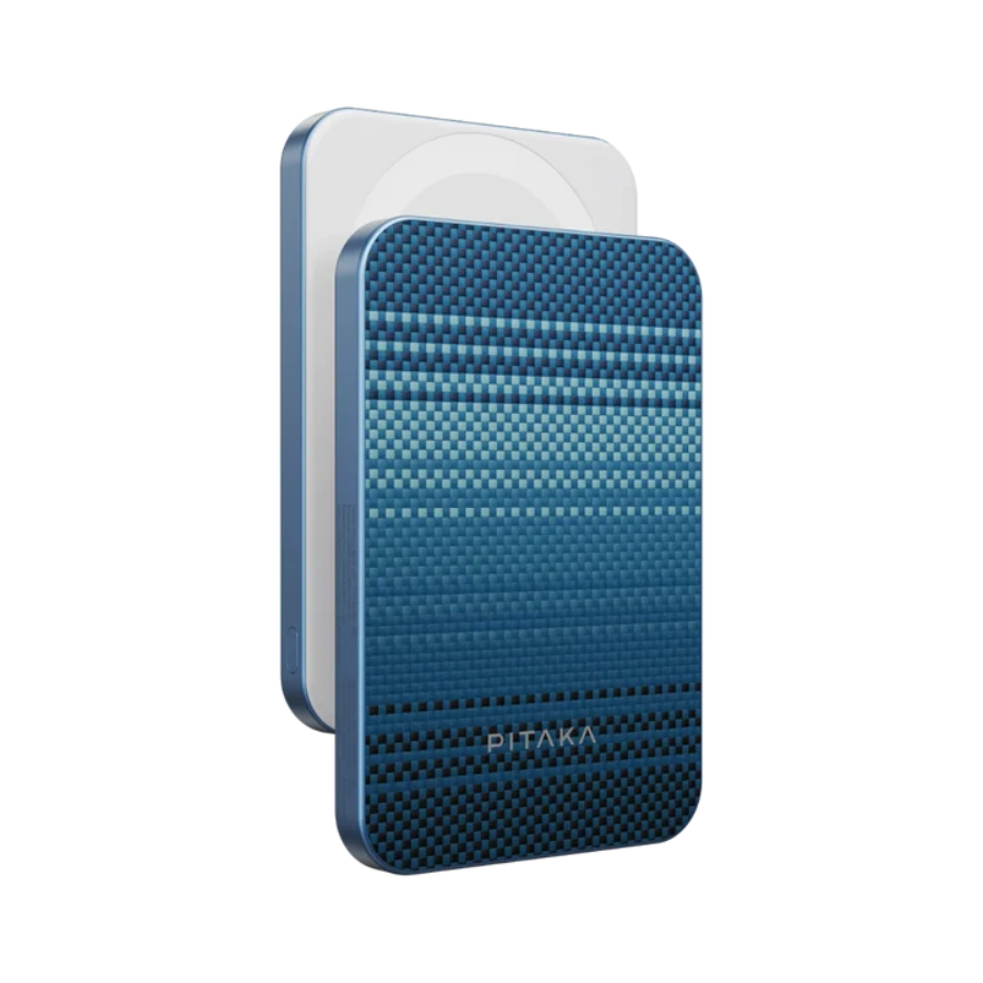 Магнітний павербанк Pitaka Aramid Fiber Magnetic Power Bank Qi2 5000mAh - Moonrise (PBQ2403)
