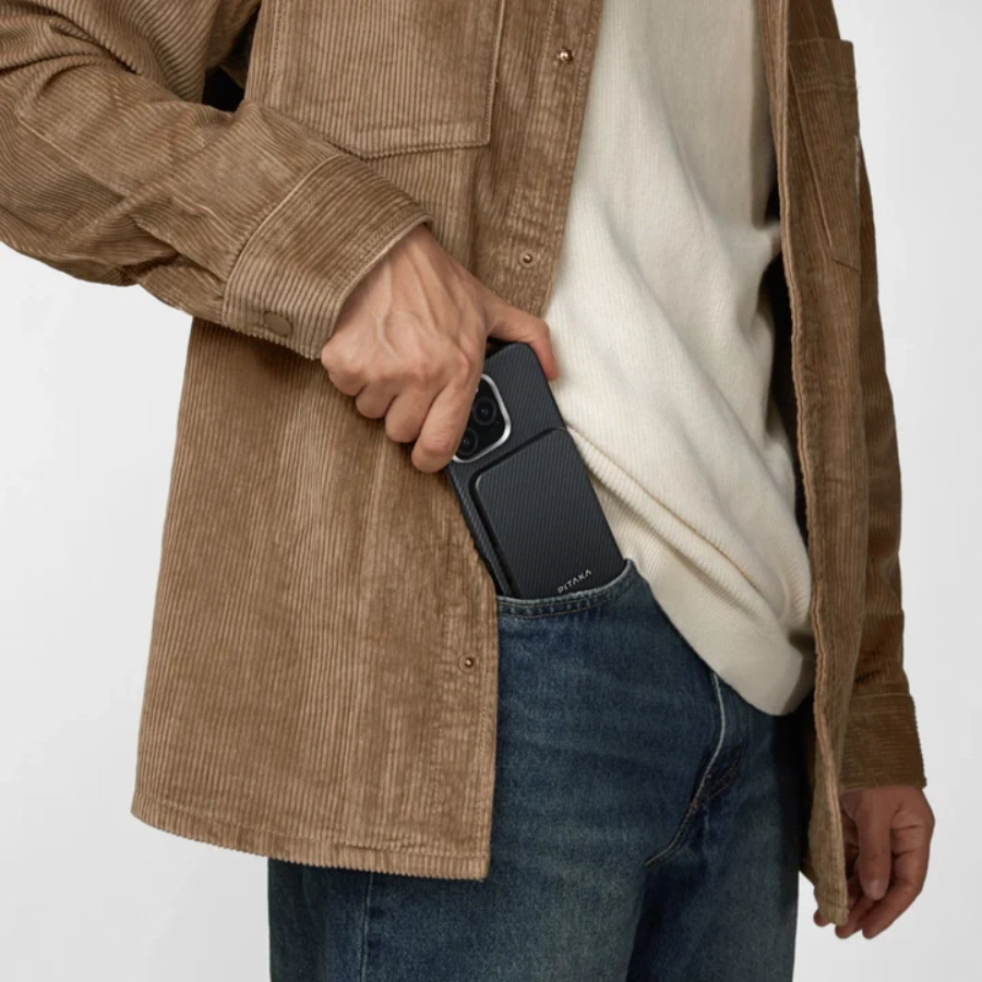 Магнітний павербанк Pitaka Aramid Fiber Magnetic Power Bank Qi2 5000mAh - Moonrise (PBQ2403)