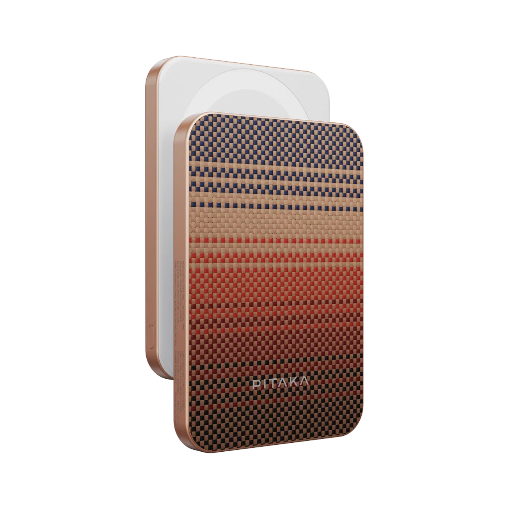 Магнітний павербанк Pitaka Aramid Fiber Magnetic Power Bank Qi2 5000mAh - Sunset (PBQ2402)