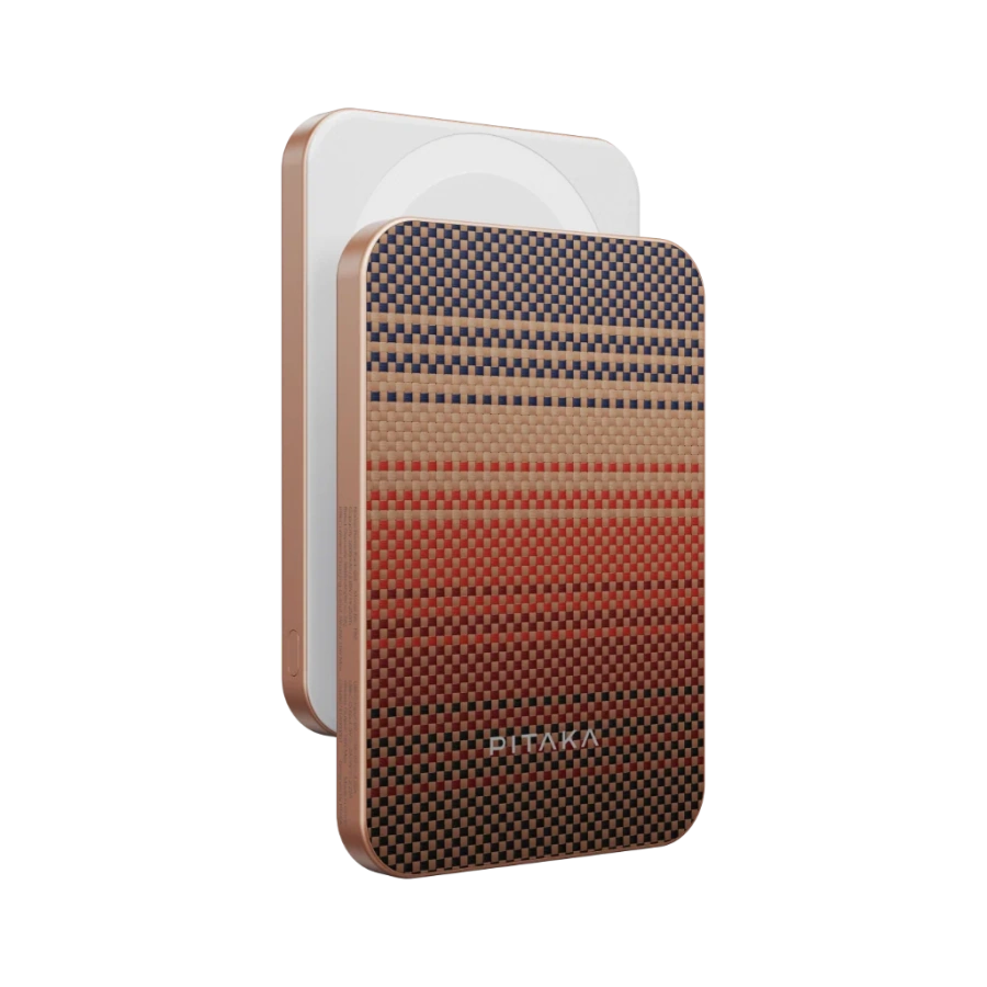 Магнітний павербанк Pitaka Aramid Fiber Magnetic Power Bank Qi2 5000mAh - Sunset (PBQ2402)