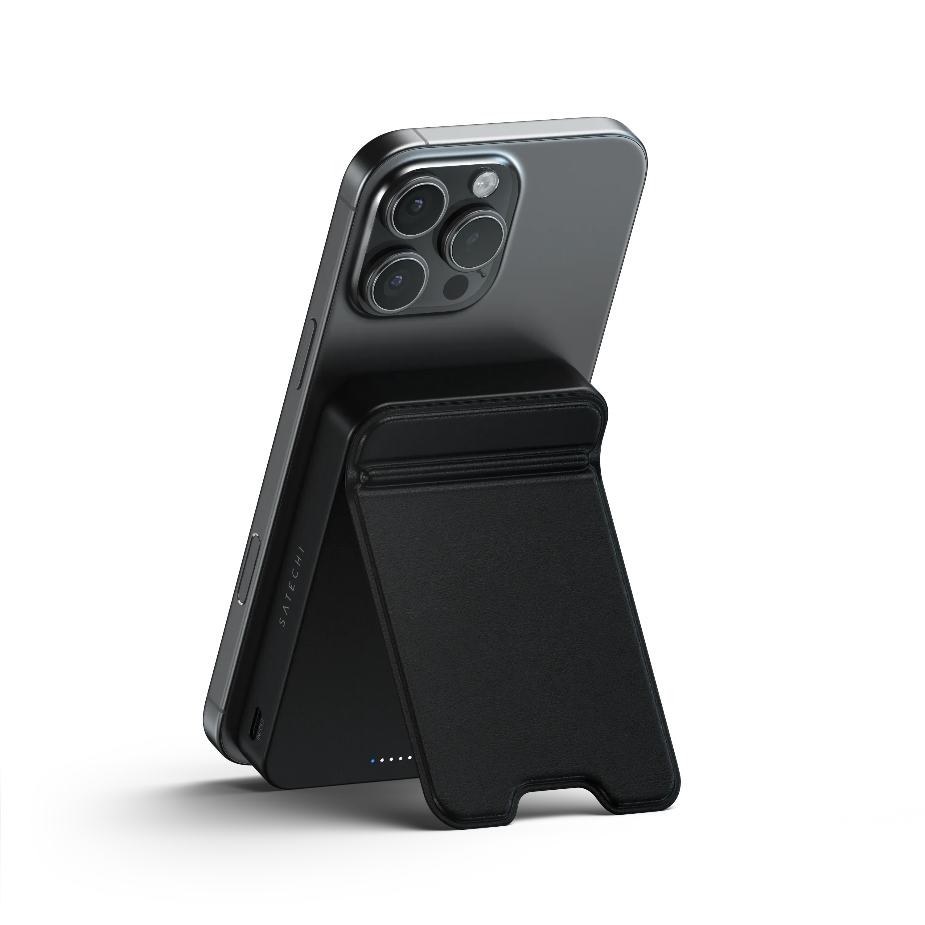 Магнітний павербанк з підставкою Satechi OntheGo Power Bank Qi2 10000mAh - Black (ST-B10Q2SK)