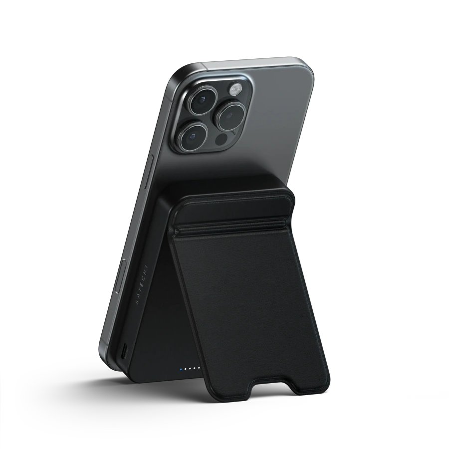 Магнітний павербанк з підставкою Satechi OntheGo Power Bank Qi2 10000mAh - Black (ST-B10Q2SK)