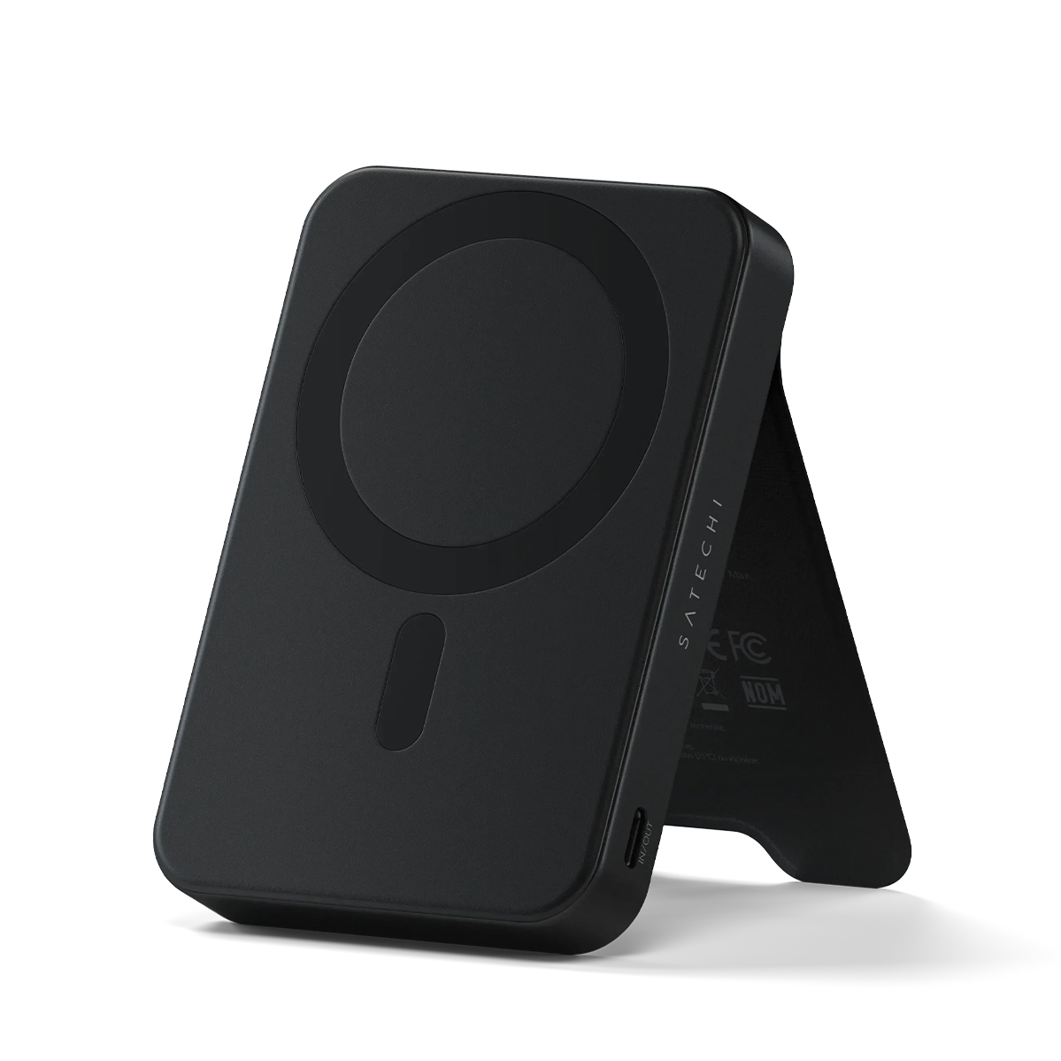 Магнітний павербанк з підставкою Satechi OntheGo Power Bank Qi2 10000mAh - Black (ST-B10Q2SK)