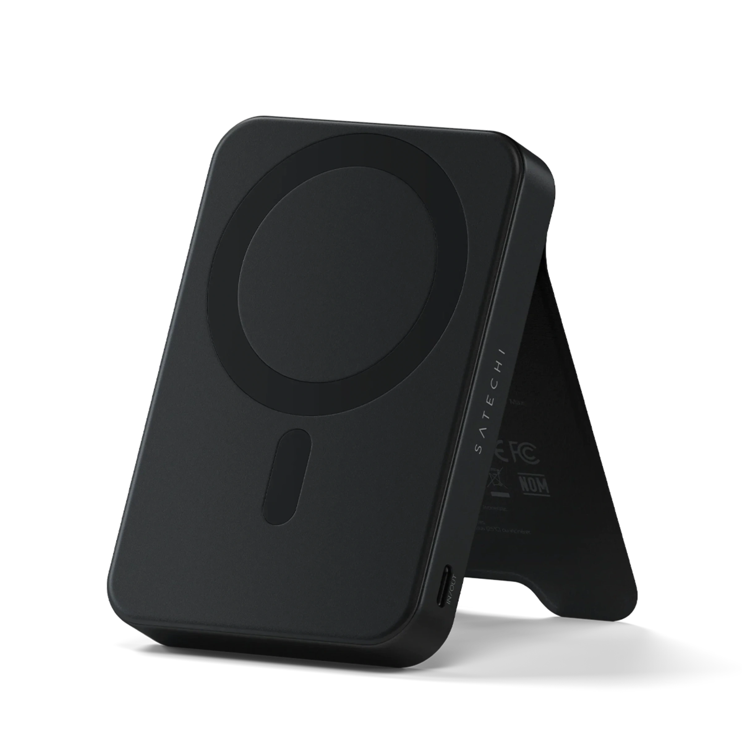 Магнітний павербанк з підставкою Satechi OntheGo Power Bank Qi2 10000mAh - Black (ST-B10Q2SK)