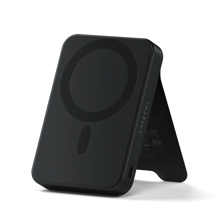 Магнітний павербанк з підставкою Satechi OntheGo Power Bank Qi2 10000mAh - Black (ST-B10Q2SK)