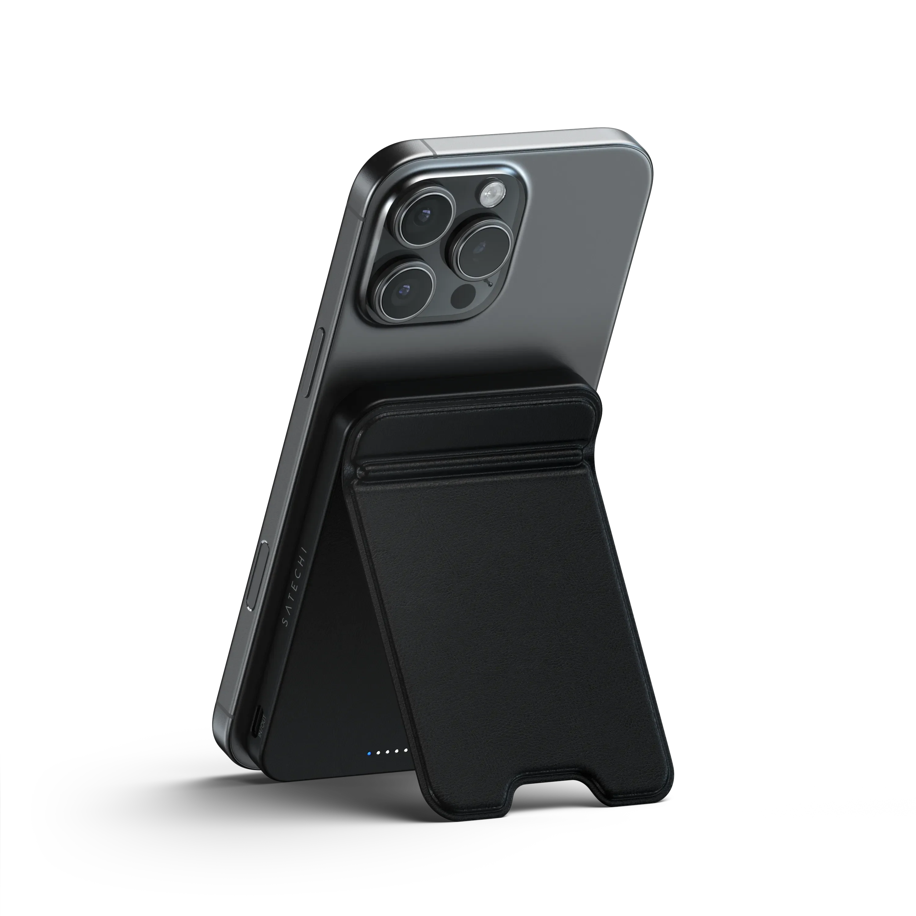 Магнітний павербанк з підставкою Satechi OntheGo Power Bank Qi2 5000mAh - Black (ST-B5Q2SK)