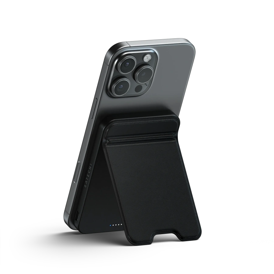 Магнітний павербанк з підставкою Satechi OntheGo Power Bank Qi2 5000mAh - Black (ST-B5Q2SK)