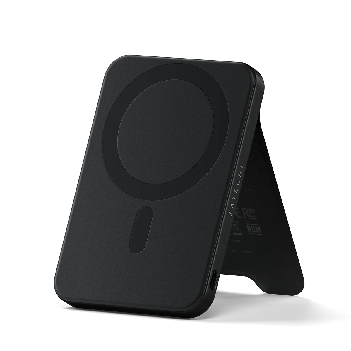 Магнітний павербанк з підставкою Satechi OntheGo Power Bank Qi2 5000mAh - Black (ST-B5Q2SK)