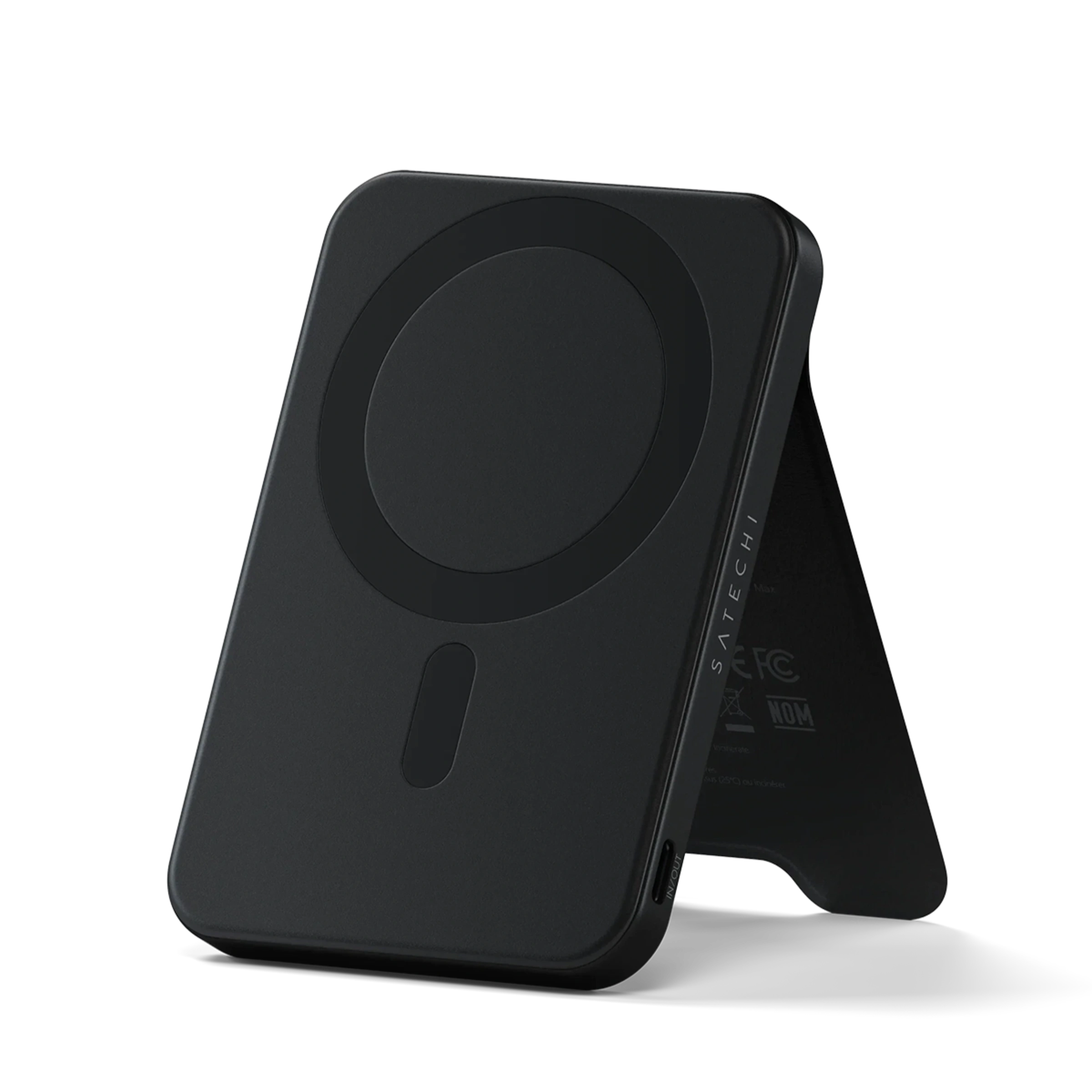 Магнітний павербанк з підставкою Satechi OntheGo Power Bank Qi2 5000mAh - Black (ST-B5Q2SK)