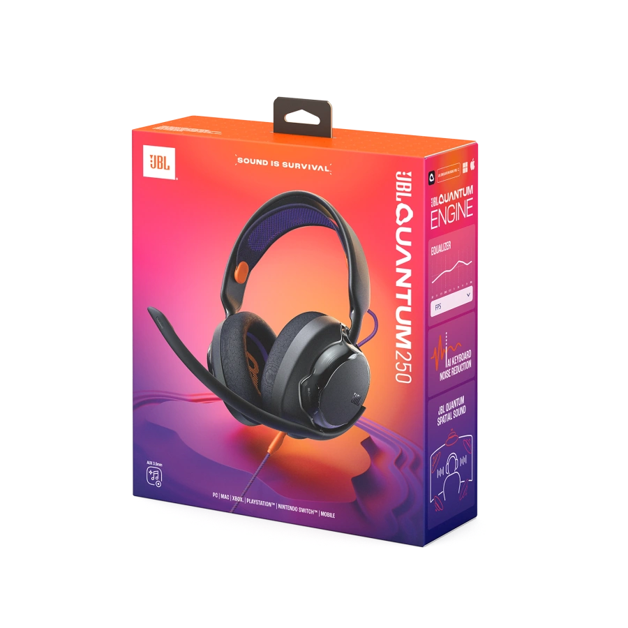 Навушники JBL Quantum 250 - Black (JBLQTUM250BLK)