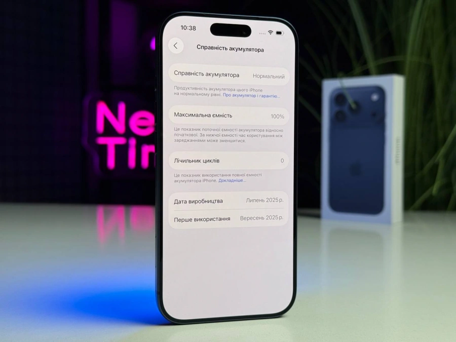 OPEN BOX Apple iPhone 17 Pro 256GB Deep Blue (MG8J4) - Стан: новий | Акумулятор: 100% | Комплектація: повний | Гарантія: 12 міс.