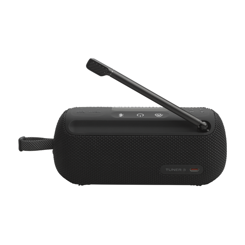 Портативна акустика JBL Tuner 3 з Bluetooth та DAB/DAB+/FM радіо – Black (JBLTUNER3BLK)