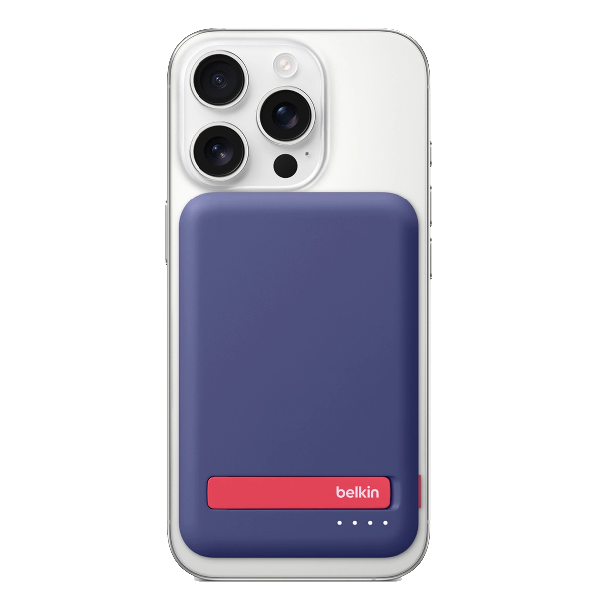 Портативний зарядний пристрій [Power Bank] з MagSafe та підставкою Belkin BoostCharge Pro Magnetic Charging Power Bank MagSafe 5K Qi2 15W - Deep Purple (HS552)