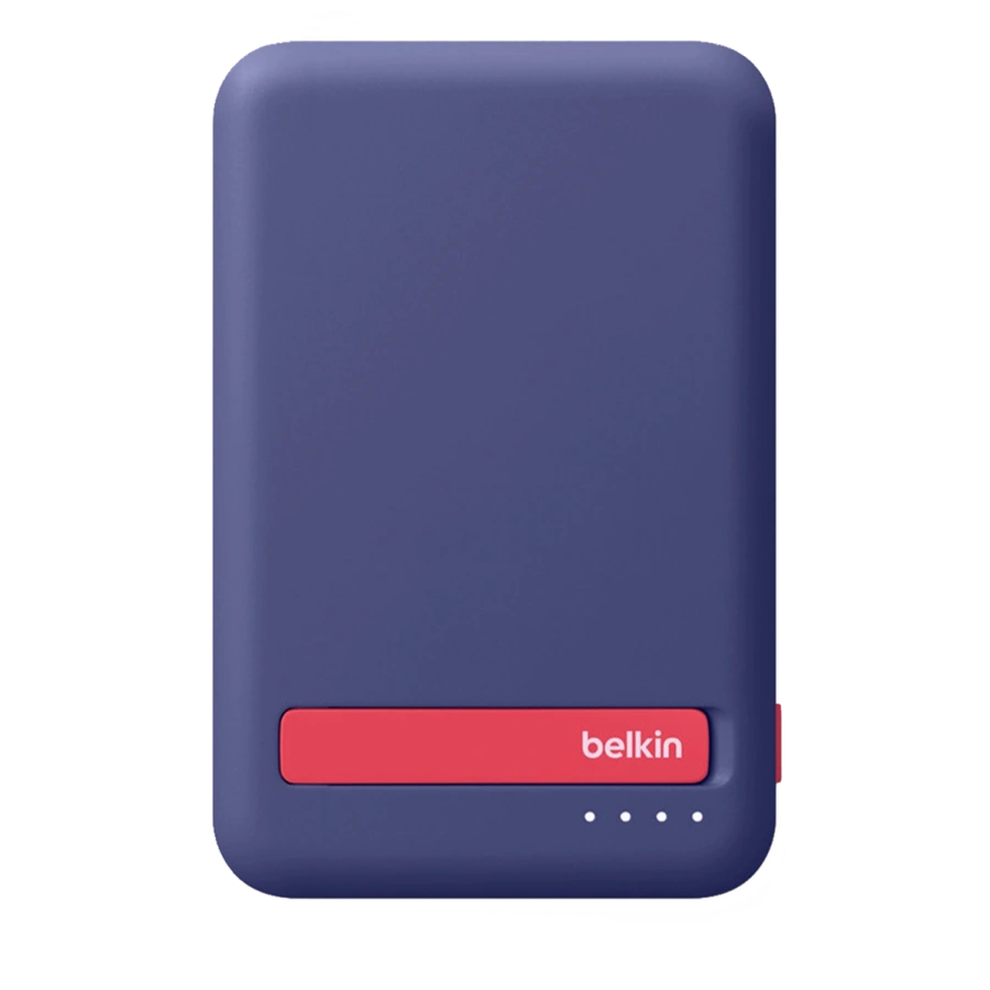 Портативний зарядний пристрій [Power Bank] з MagSafe та підставкою Belkin BoostCharge Pro Magnetic Charging Power Bank MagSafe 5K Qi2 15W - Deep Purple (HS552)
