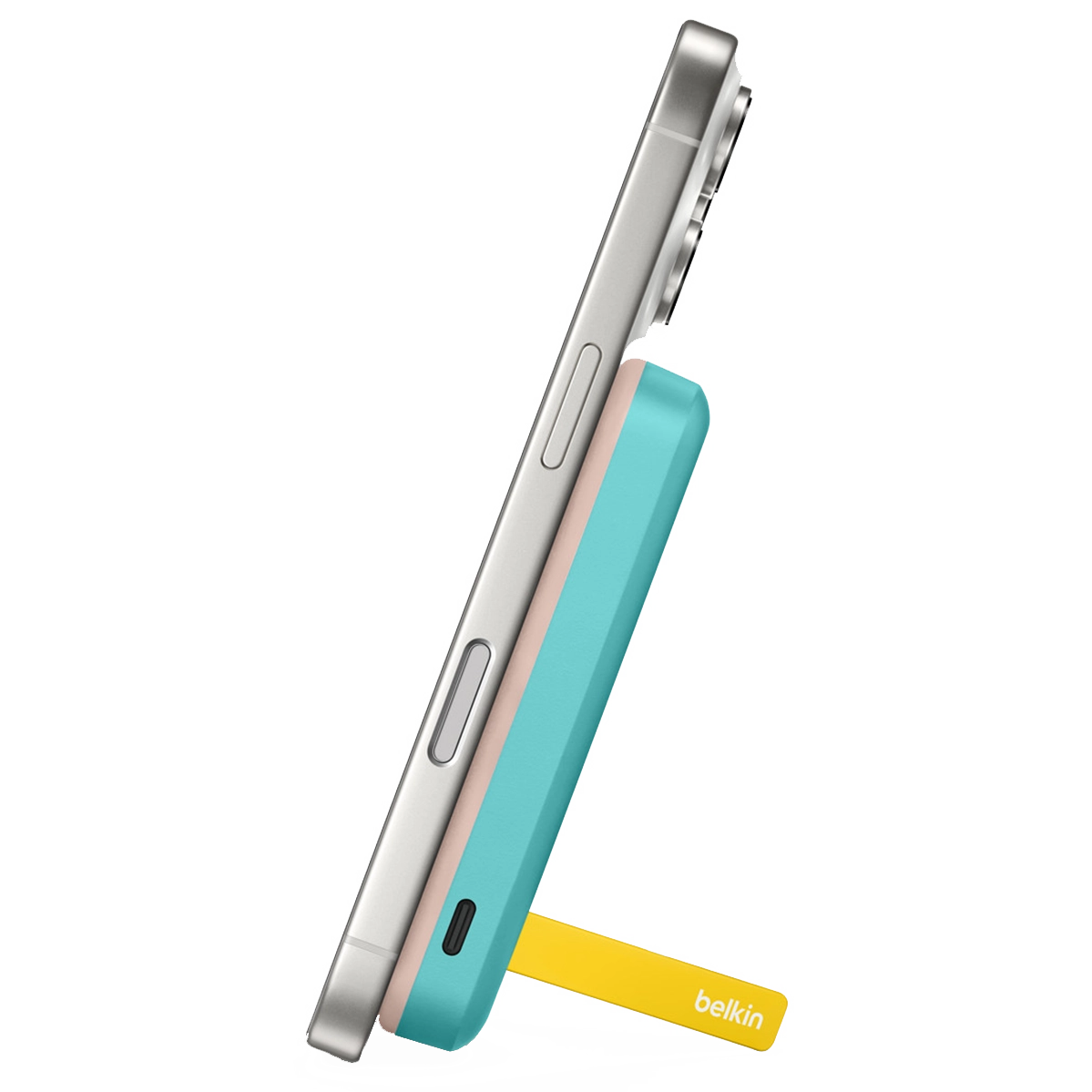 Портативний зарядний пристрій [Power Bank] з MagSafe та підставкою Belkin BoostCharge Pro Magnetic Charging Power Bank MagSafe 5K Qi2 15W - Teal (HS562)