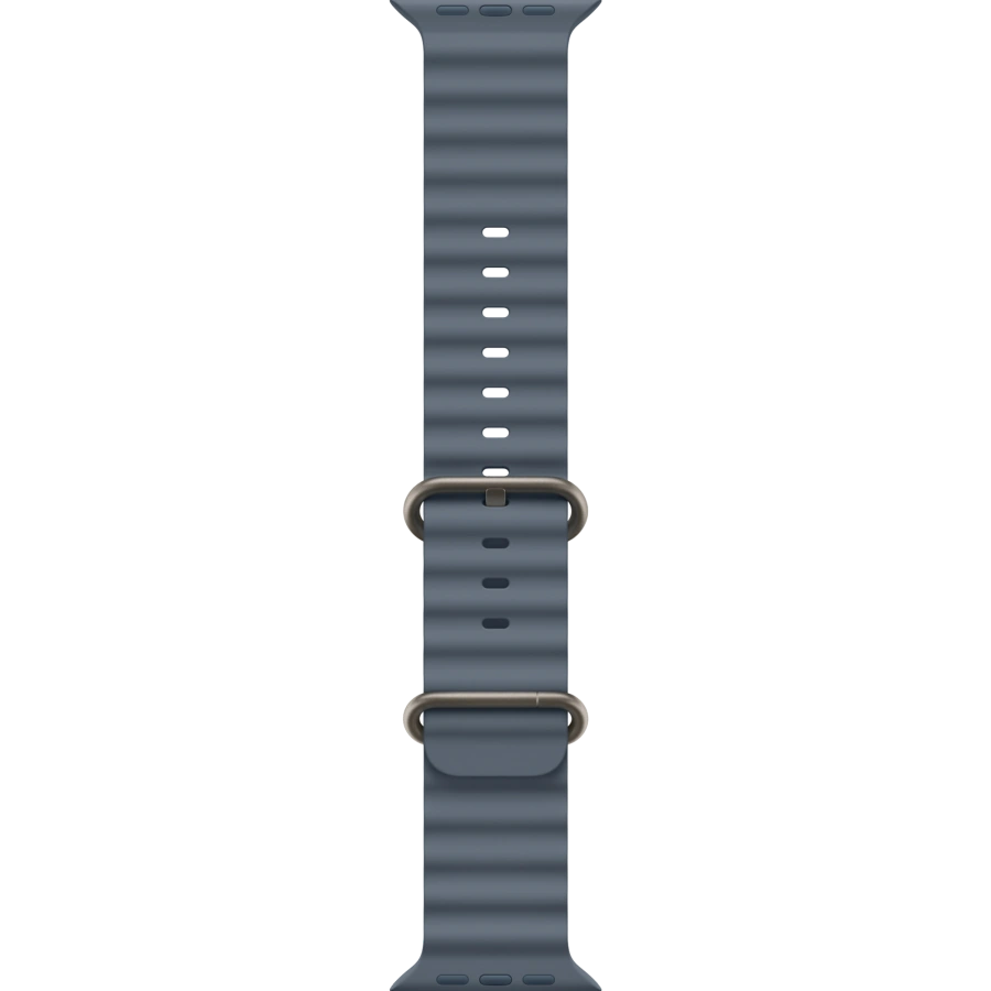 Ремінець Apple Anchor Blue Ocean Band - Natural Titanium Finish для Apple Watch 44/45/46/49mm (MGCC4)