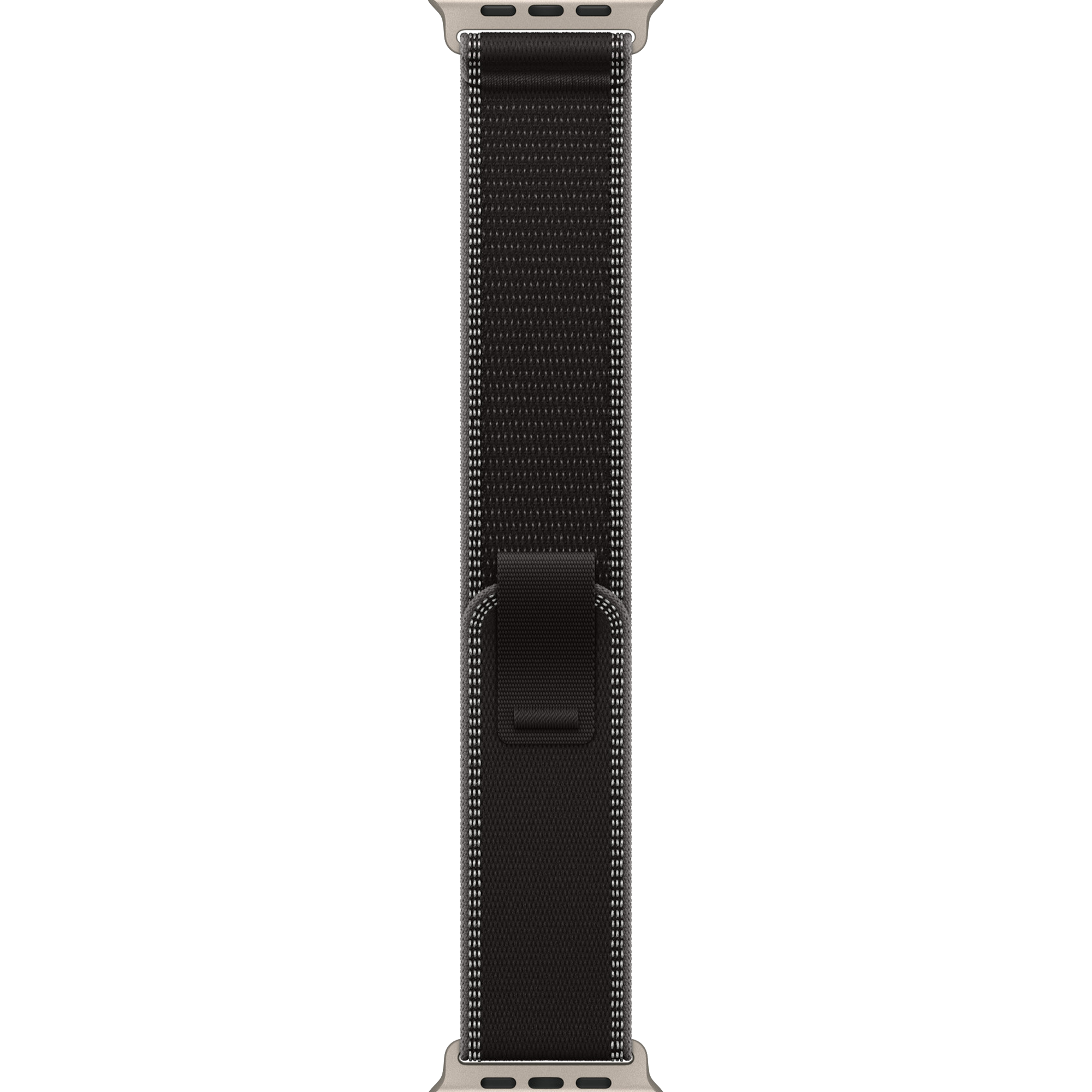 Ремешок Apple Black/Charcoal Trail Loop - Natural Titanium Finish для Apple Watch 44/45/46/49mm - S/M (MFT84)