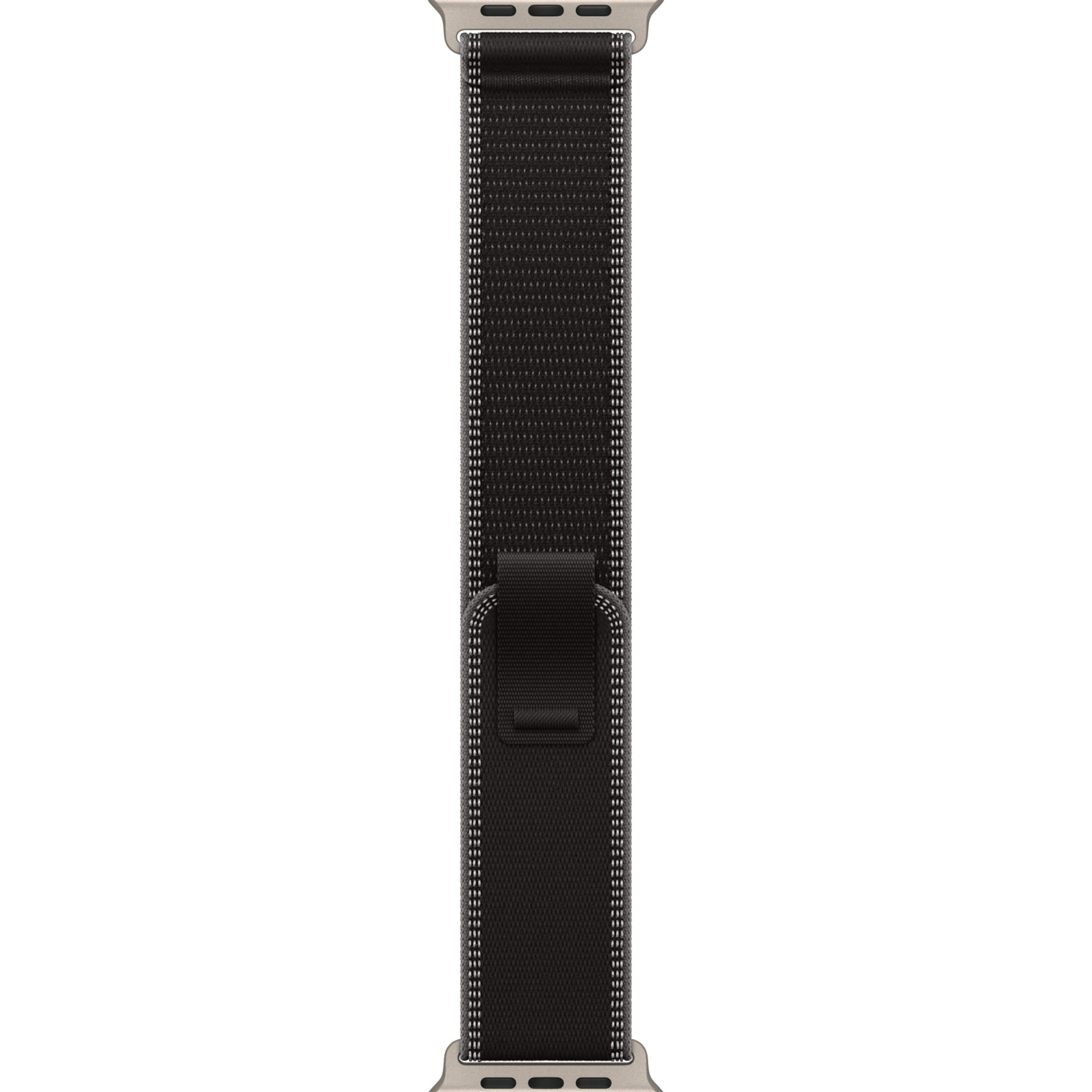 Ремінець Apple Black/Charcoal Trail Loop - Natural Titanium Finish для Apple Watch 44/45/46/49mm - S/M (MFT84)