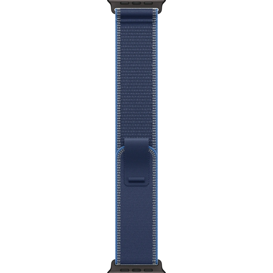 Ремінець Apple Blue/Bright Blue Trail Loop - Black Titanium Finish для Apple Watch 44/45/46/49mm - S/M (MG9Q4)