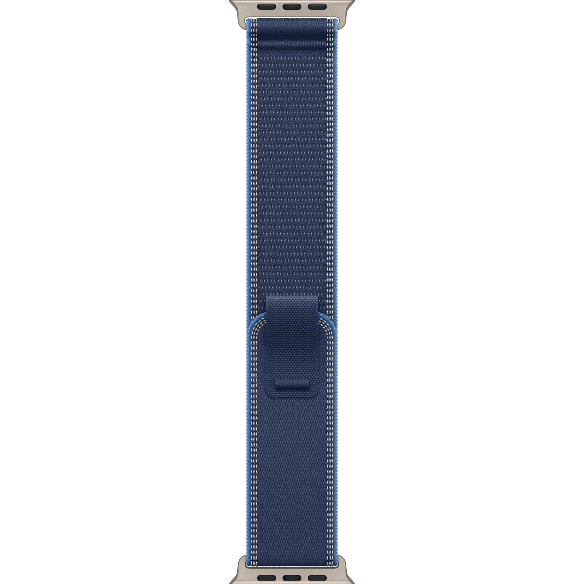 Ремінець Apple Blue/Bright Blue Trail Loop - Natural Titanium Finish для Apple Watch 44/45/46/49mm - S/M (MFT64)
