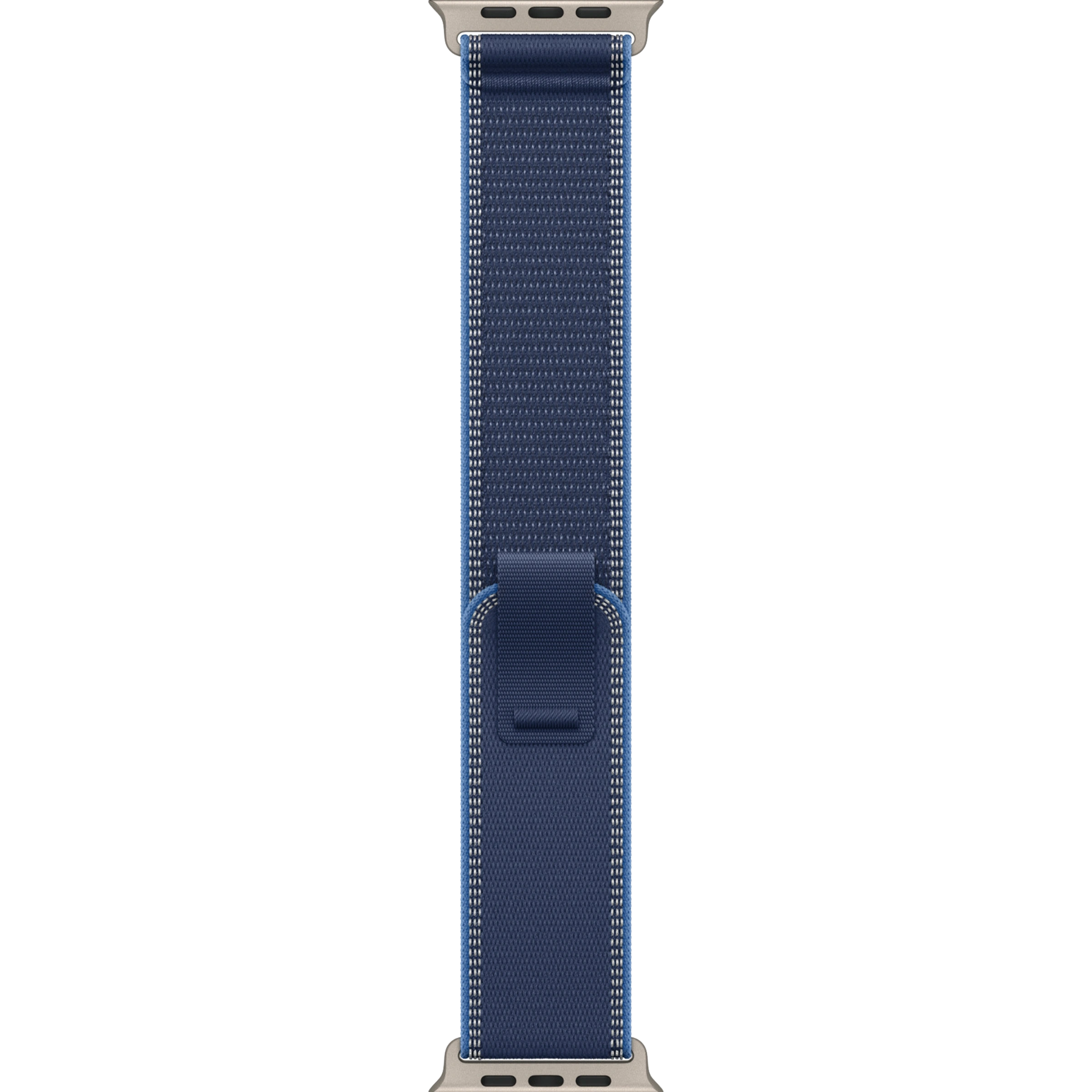 Ремінець Apple Blue/Bright Blue Trail Loop - Natural Titanium Finish для Apple Watch 44/45/46/49mm - S/M (MFT64)