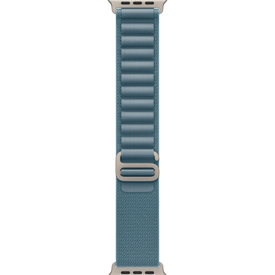 Ремінець Apple Light Blue Alpine Loop - Natural Titanium Finish для Apple Watch 44/45/46/49mm - Medium (MFTJ4)
